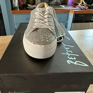 Betsy Johnson rhinestone sneakers